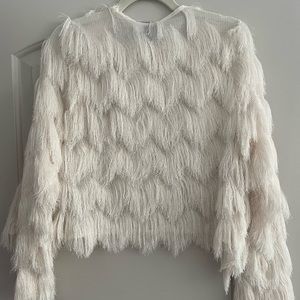 H&M Chevron Shag Cardigan